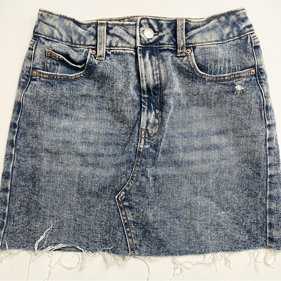 Wild Fable • Denim Raw Hem Mini Skirt - Picture 1 of 5